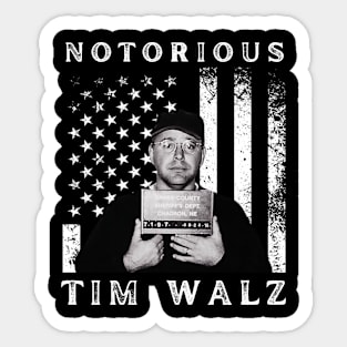 2024 Tim Walz Mug Shot Sticker